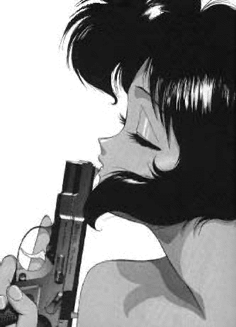 A cool chick with a gun